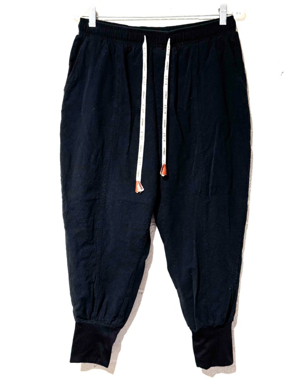 Kidoriman Harem Jogger Pants Black Cotton Drop Crotch Streetwear Mens L Gelyu